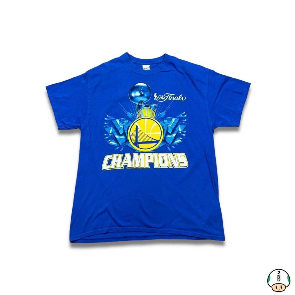 2015 Golden State Warriors T Shirt Mens Large Blue Champions Nba Basketball Tee